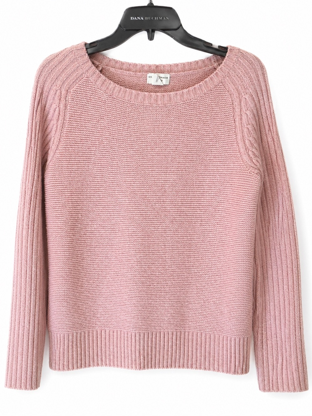 Club Monaco Women's Pink 100% Cashmere Shaker Knit Sweater Size S/P Small Petite